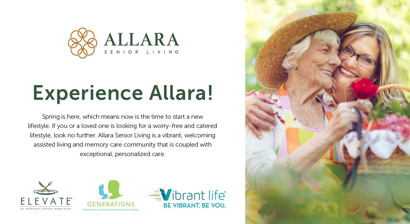Allara programs postcard