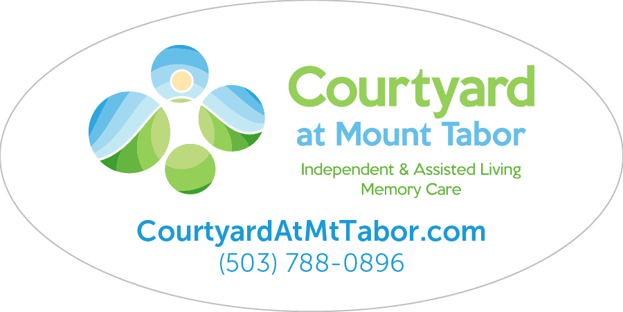 Courtyard at Mt. Tabor sticker