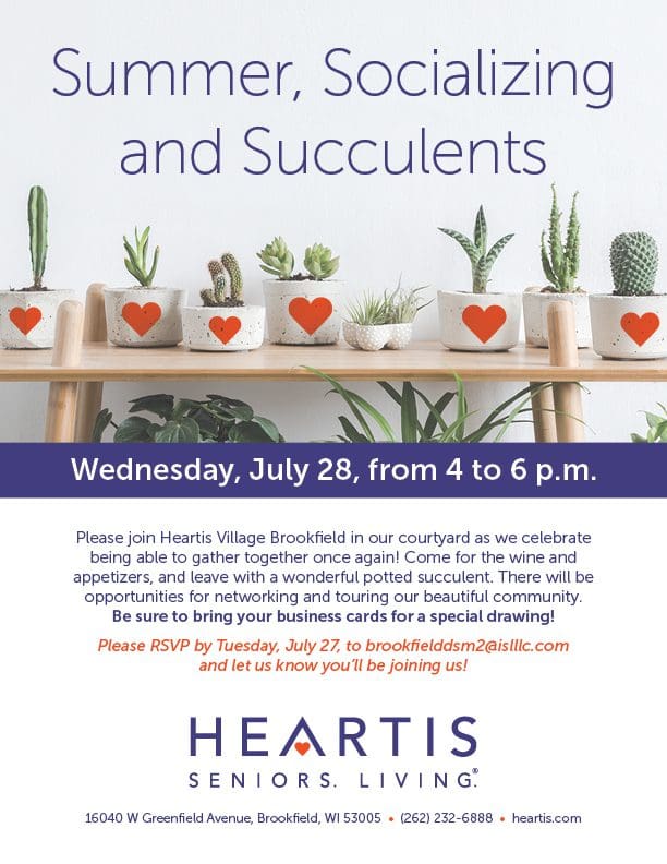 Heartis Brookfield summer social flyer