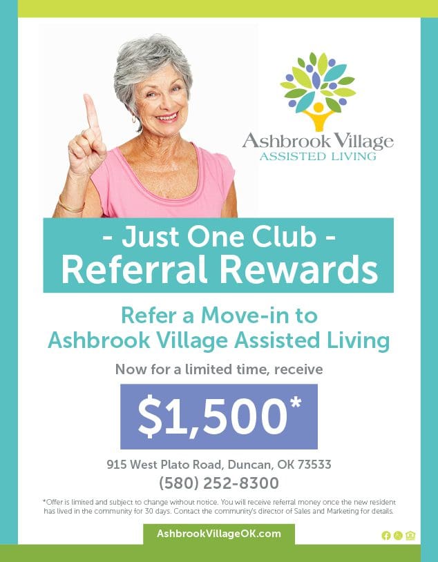 Ashbrook Village Just One Club flyer