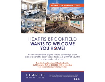 Heartis Brookfield Welcome Home flyer