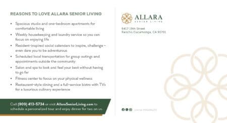 Allara February postcard