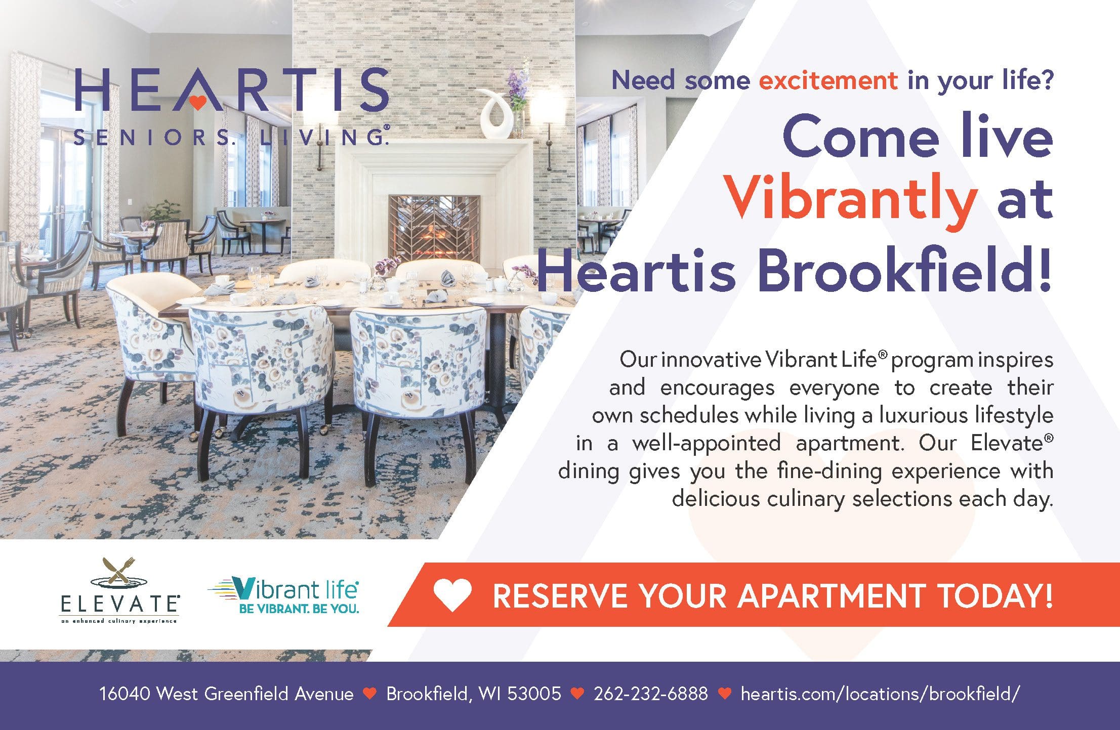 Heartis Brookfield live vibrantly ad