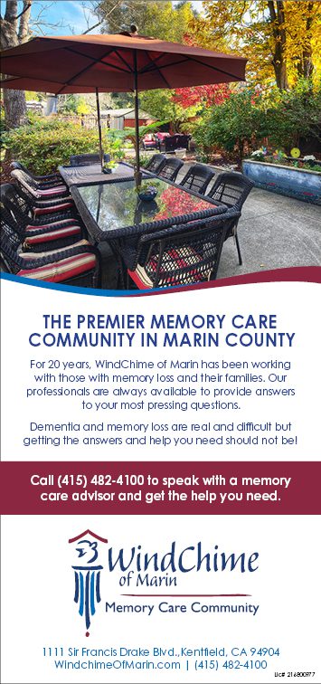 Windchime of Marin 20 years Premier Memory Care vertical ad