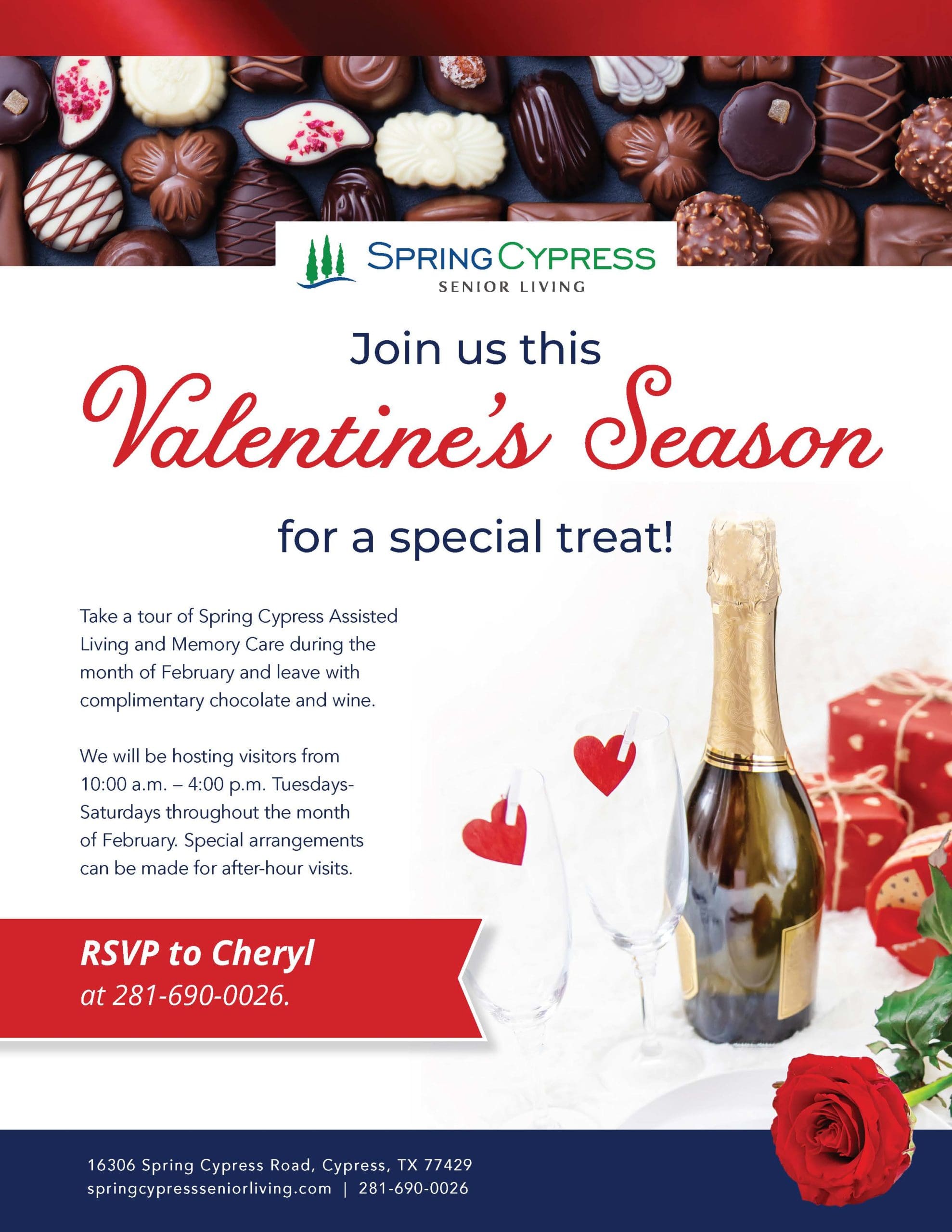 Spring Cypress Valentine's flyer