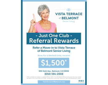 Vista Terrace of Belmont just one club flyer