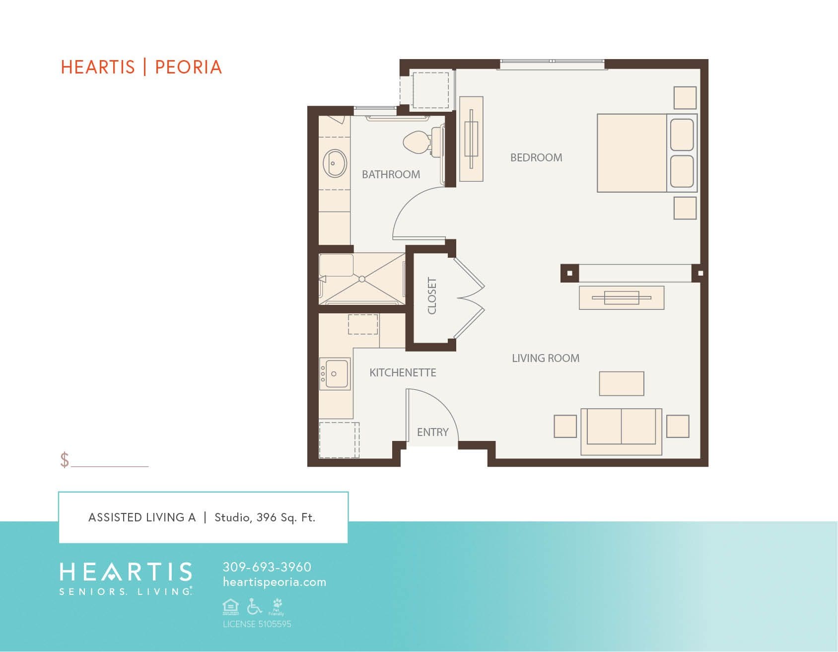 Heartis Peoria floor plan inserts