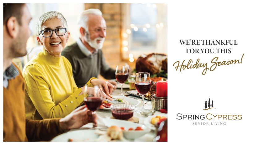 Spring Cypress holiday postcard