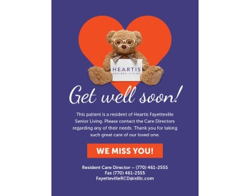 Heartis Fayetteville get well soon poster