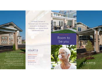 Heartis Peoria four-panel brochure