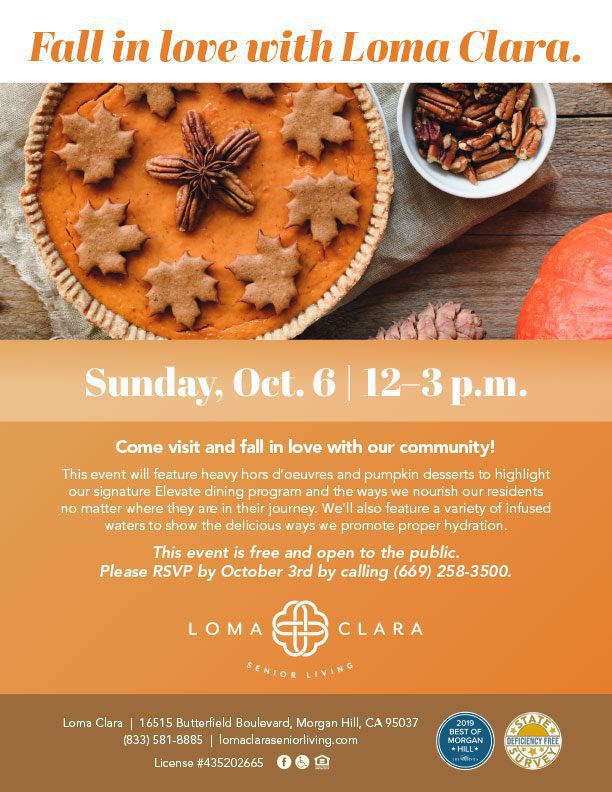 Loma Clara fall Elevate event flyer