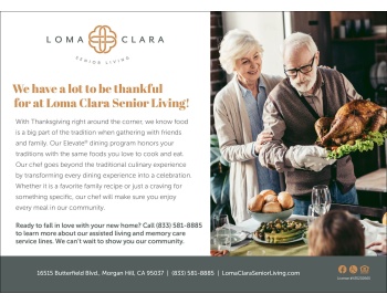 Loma Clara Thanksgiving 9x6 ad