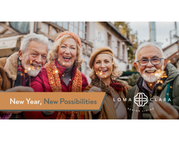 Loma Clara New Year postcard