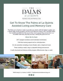 Palms La Quinta Overview Flyer